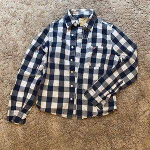 Hollister Men’s Small Plaid Collared Shirt